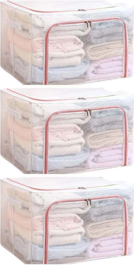 Plastic Storage Box with Lid Red 50x40x33cm 1pcs
