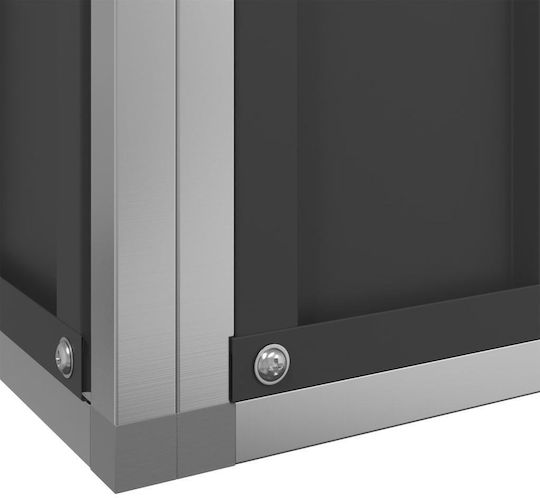 vidaXL Κλουβί Πτηνών 832x207x212εκ. Ασημί