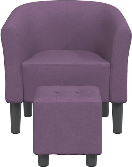 Фотьойл С поставка за крака Purple 70x56x68см