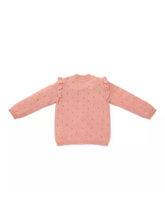 Little Dutch Kids Cardigan Knitted Rose Pink