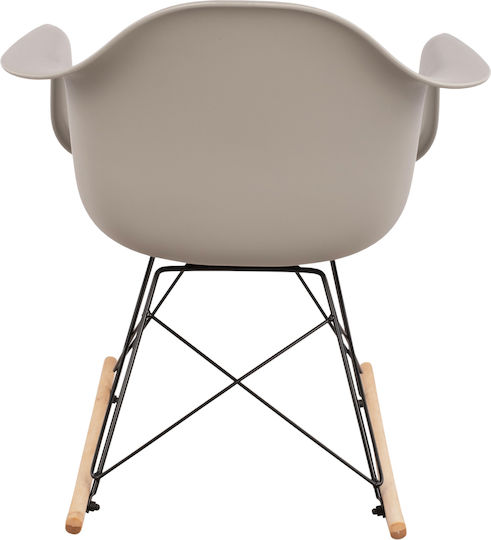 Mirto Rocking Armchair Gray 61x71x64cm
