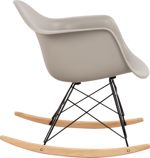 Mirto Rocking Armchair Gray 61x71x64cm