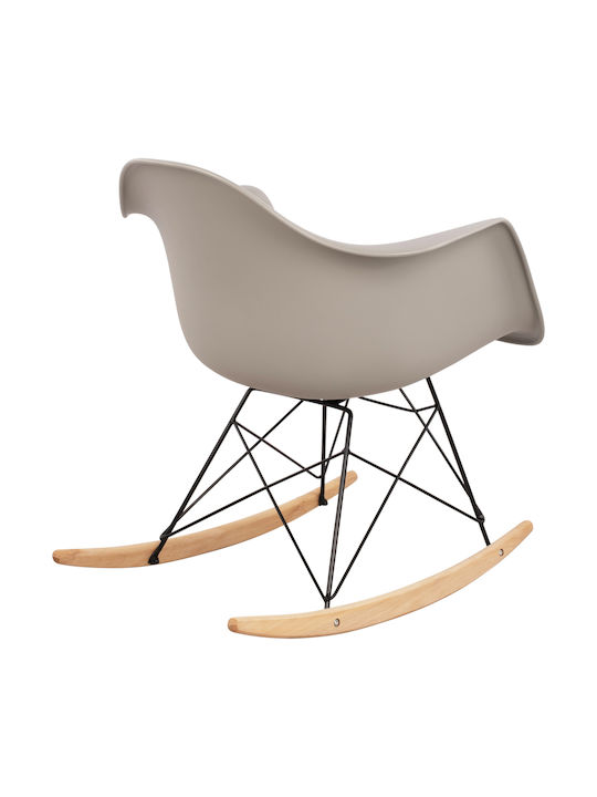 Mirto Rocking Armchair Gray 61x71x64cm