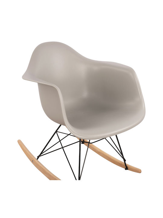 Mirto Rocking Armchair Gray 61x71x64cm