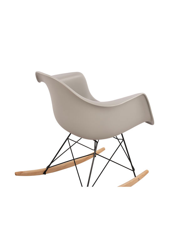 Mirto Rocking Armchair Gray 61x71x64cm