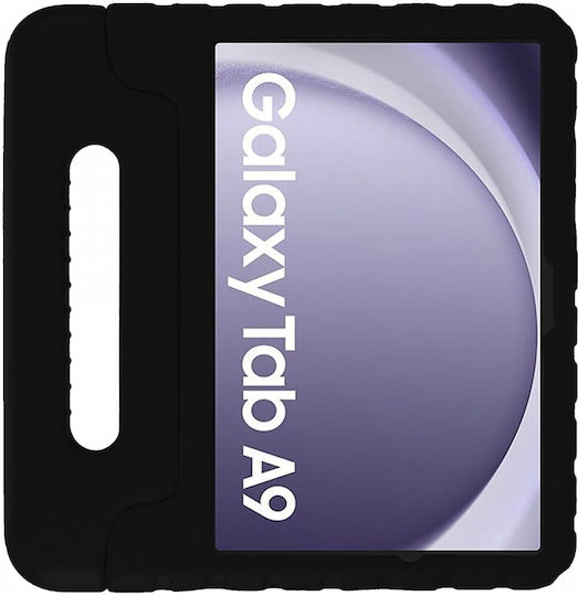 HappyCase Umschlag Rückseite Dauerhaft für Kinder Schwarze für Samsung Galaxy Tab A9 8,7" X110 / X115