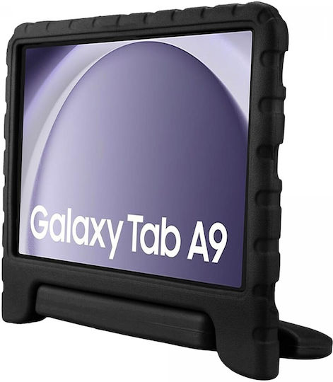 HappyCase Umschlag Rückseite Dauerhaft für Kinder Schwarze für Samsung Galaxy Tab A9 8,7" X110 / X115