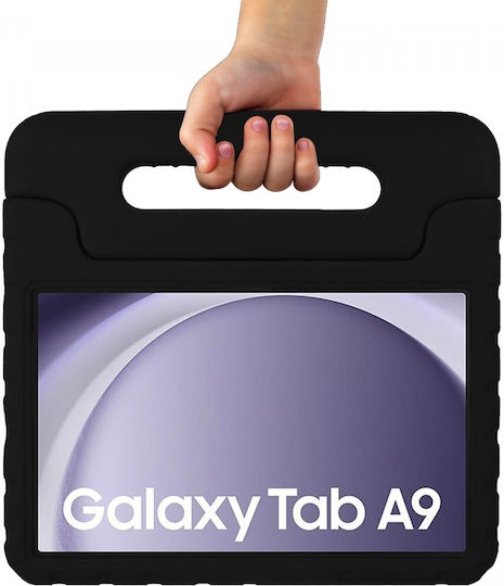 HappyCase Umschlag Rückseite Dauerhaft für Kinder Schwarze für Samsung Galaxy Tab A9 8,7" X110 / X115