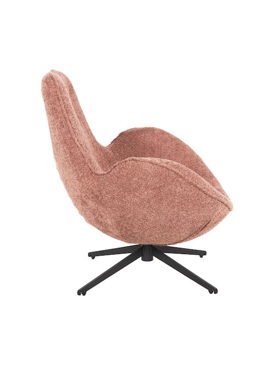 Sessel Drehbar Pink 86x76x87cm