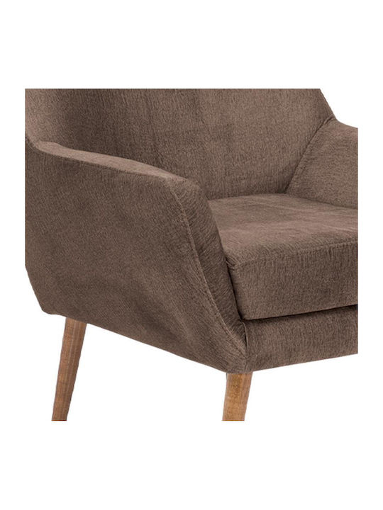 Carla Armchair Coffee 80x75x85cm