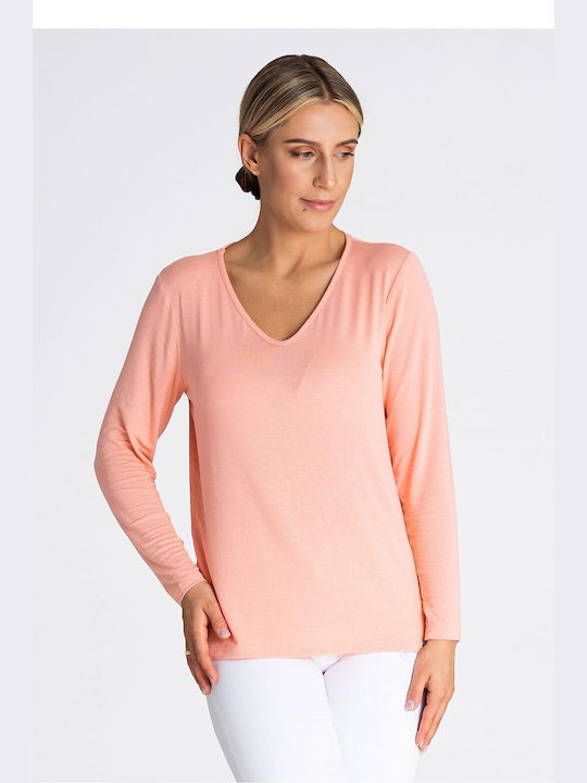 Figl Women's Blouse Long Sleeve Pink