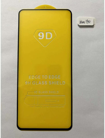0.3mm Adeziv complet Full Face Tempered Glass Negru (Huawei Nova Y90)