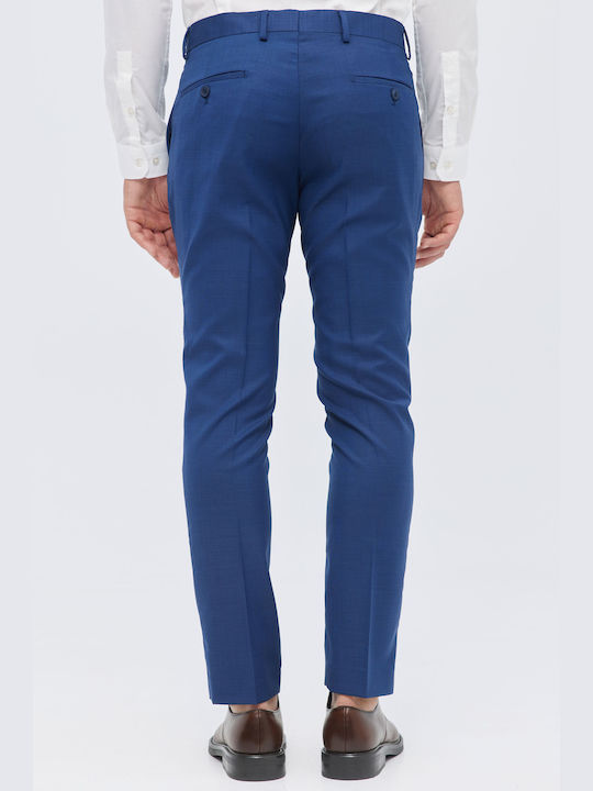 Aristoteli Bitsiani Men's Trousers in Slim Fit Blue