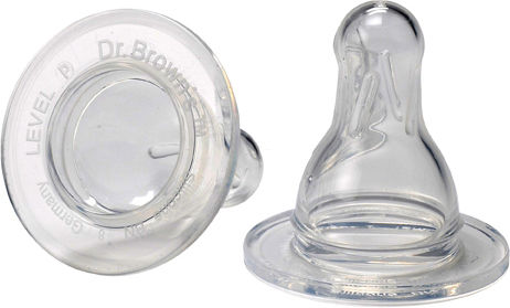 Dr. Brown's Silicone Baby Bottle Teats for 0+ months 2pcs