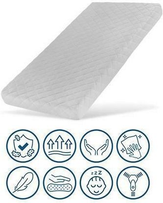 Petite & Mars Saltea Pentru Patut cu Nucă de cocos 60cmx120cmx8cm
