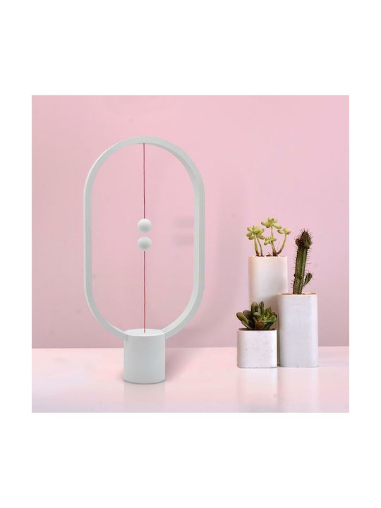 Allocacoc Heng Balance Lamp Ellipse Decorative Lamp White