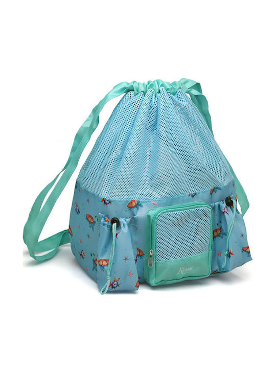 Kiokids Kiokids Kinder Tasche Beuteltasche Hellblaue 30x30cm Kiokids Kiokids Kinder Tasche Beuteltasche Hellblaue 30x30cm