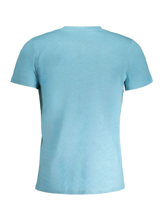 Squola Nautica Italiana T-shirt Bărbătesc cu Mânecă Scurtă Albastru deschis