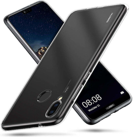 Back Cover Σιλικόνης 0.1mm Διάφανο (Huawei P20 Lite)