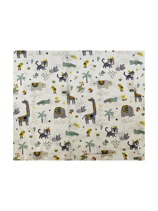 Dimcol Бебешки Чаршаф За Количка Памук с ластик Сив 70x140бр