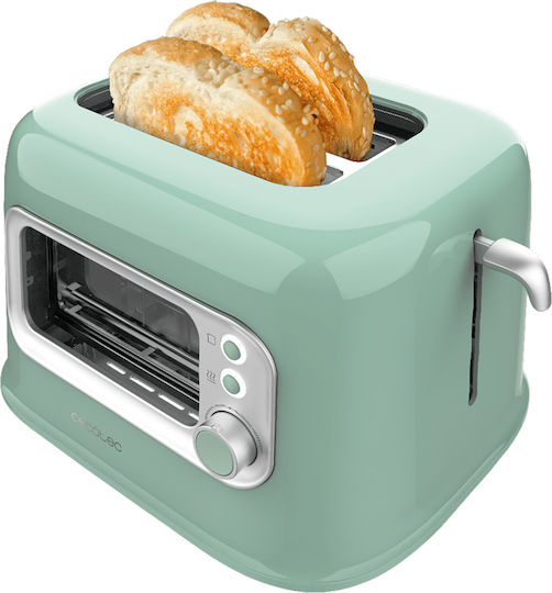 Cecotec Retro Vision Φρυγανιέρα 2 Θέσεων 700W Πράσινη