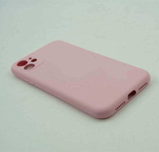 Umschlag Rückseite Silikon Rosa (iPhone 11)