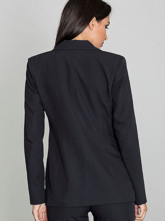 Figl Long Women's Blazer Black