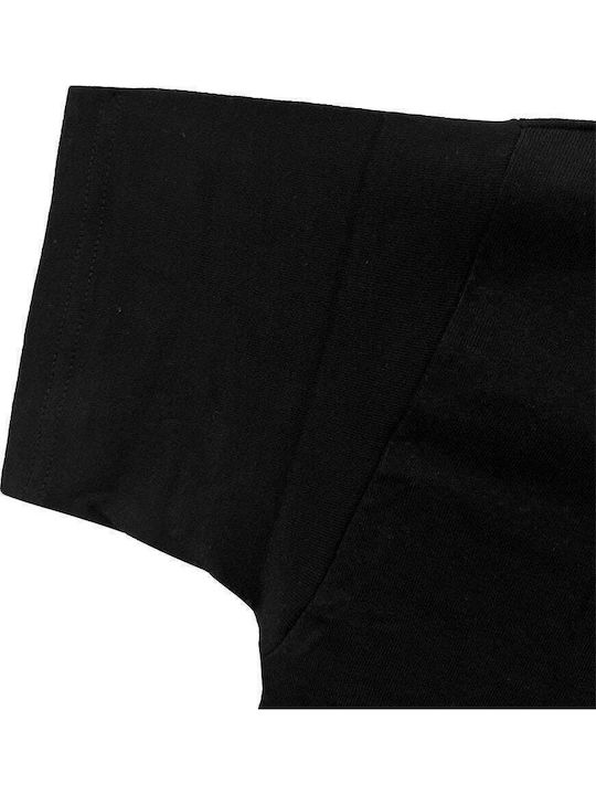 Men's Undershirt Short-sleeved in Black Color