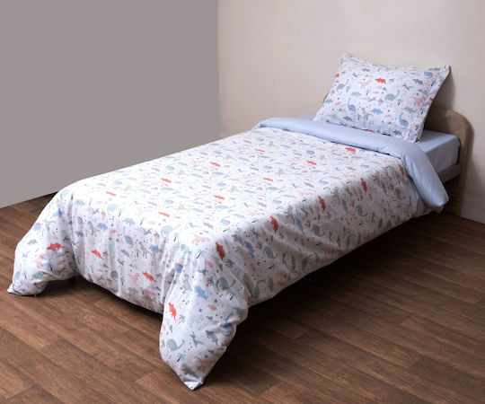 Viopros Baby Sheets Crib Fitted White 115x165cm 3 Pieces