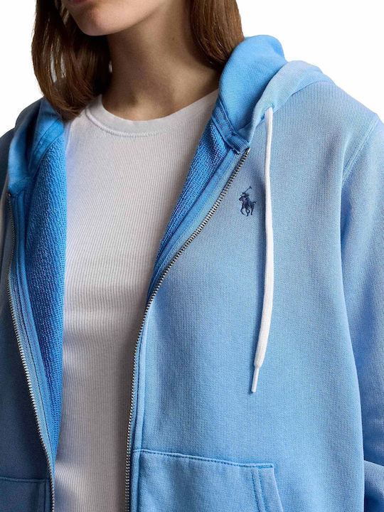 Ralph Lauren Women's Hooded Fleece Sweatshirt Sky Blue