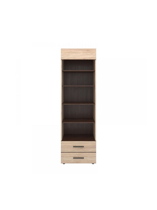 Βιβλιοθήκη Solo 2s Sonoma - Wenge 60x41x197εκ.