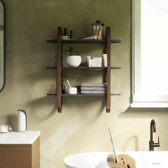 Ράφι Bellwood Μαύρο 65.2x23.6x74.9εκ.