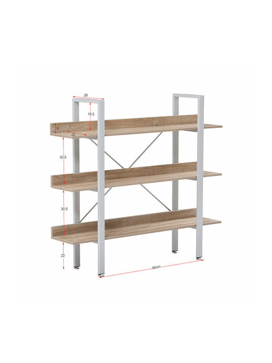 Horizon Sonoma Bookcase 120x28x106cm