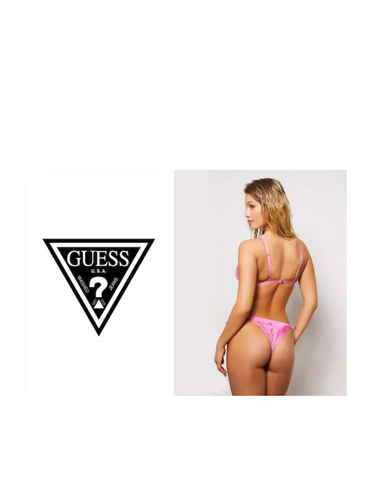 Guess Bikini Triunghi Fuchsia