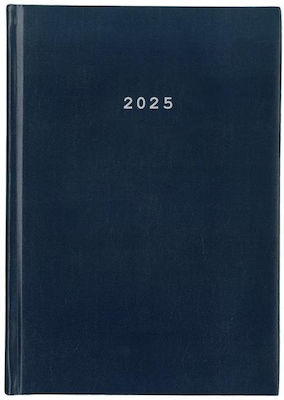 Next Diary 2025 Basic Daily Bound Blue 17x25cm