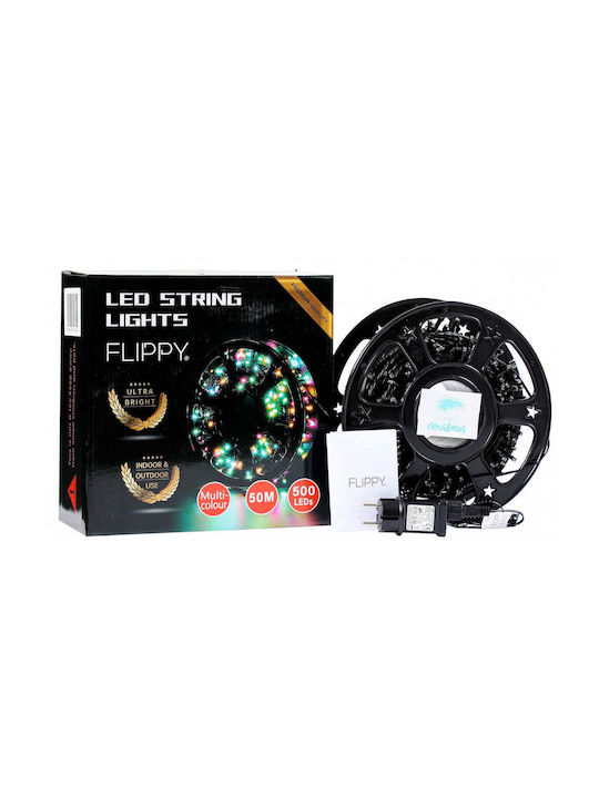 500 Λαμπάκια LED 50μ. Θερμό Λευκό σε Σειρά