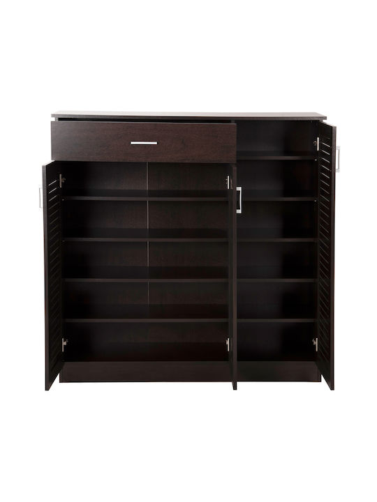 Proby Wooden Shoe Organizer Wenge 120x37.5x121.5cm