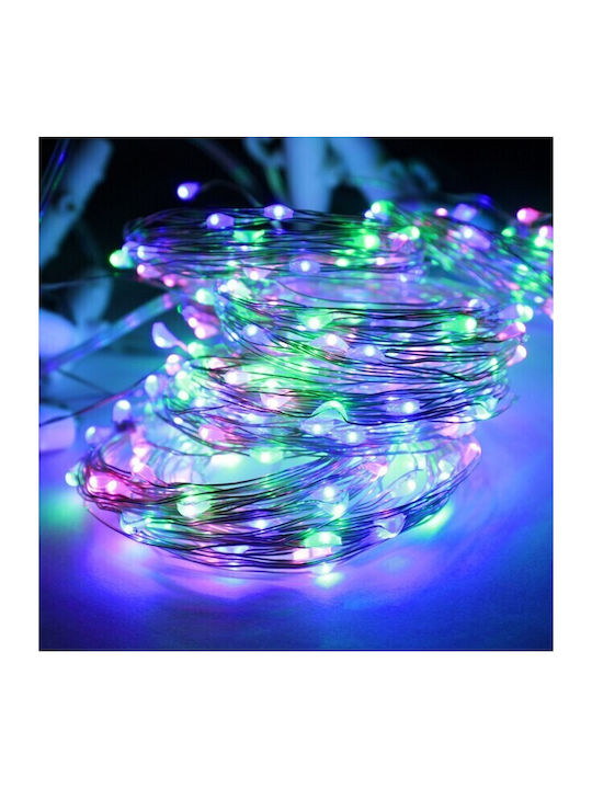 100 Lichterketten LED 10m. Mehrfarbige USB in Zeichenfolge 1Stück
