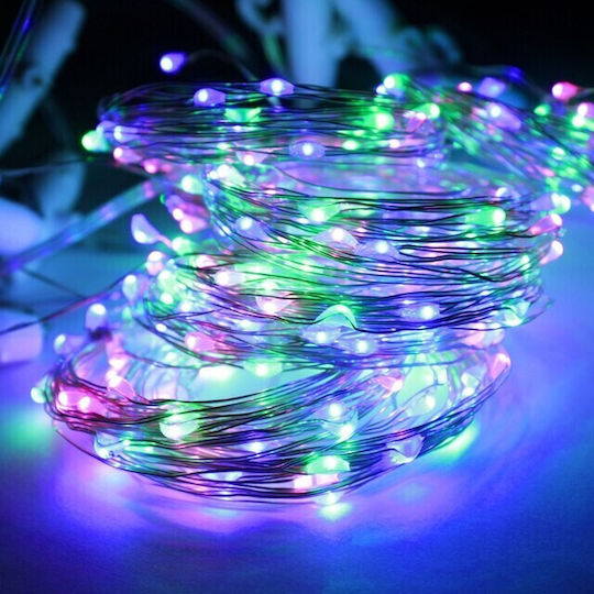 100 Lichterketten LED 10m. Mehrfarbige USB in Zeichenfolge 1Stück