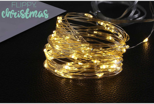100 Светлини LED 10m. Топъл бял USB тип Лента 1бр