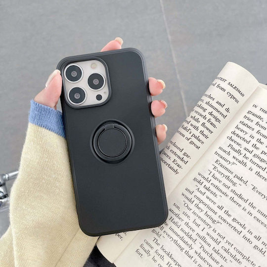 Ring 360 Full Cover Silicon Negru (Huawei P40 Lite E)