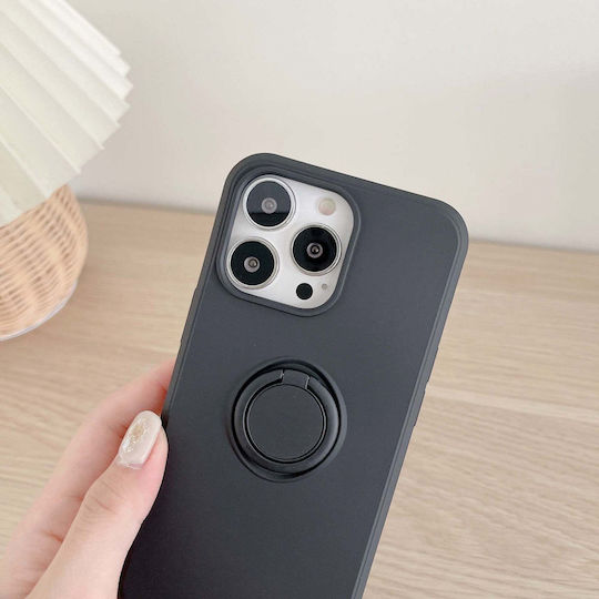 Ring 360 Full Cover Silicon Negru (Huawei P40 Lite E)