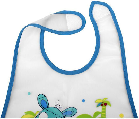 Interbaby Fun in the Jungle & Animals Waterproof Bib Plastic with Hoop & Loop Fastener & Pocket Multicolored 2pcs