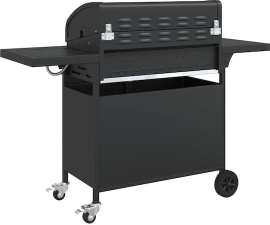vidaXL Gasgrill Rost 73cmx40cmcm mit 7 cm 18.2kW und Seitenbrenner