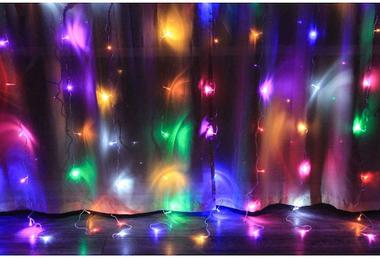 100 Lights LED 3m. x 100cm Multicolor USB type Curtain 1pcs