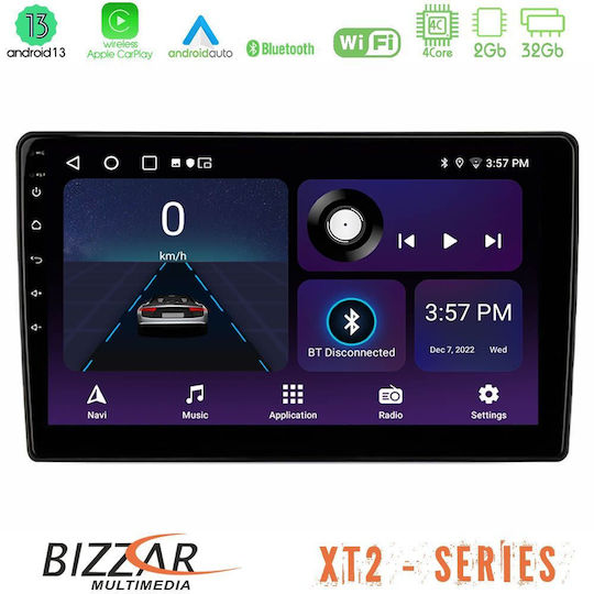 Bizzar Car Audio System 2DIN (Bluetooth/USB/WiFi/GPS/Apple-Carplay/Android-Auto) with Touch Screen 9"