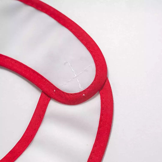 Lätzchen Stoff red für 18 m+