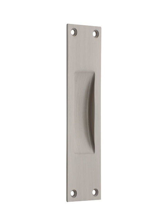 Zogometal Silver Door Flush Handle with Key Hole 158mm 230