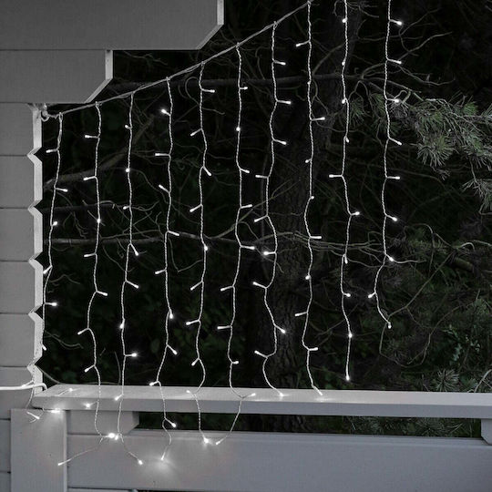 240 Λαμπάκια LED 2μ. x 200εκ. Λευκά τύπου Κουρτίνα