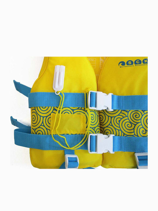 SCK Kids Life Jacket for Water Sports Yellow